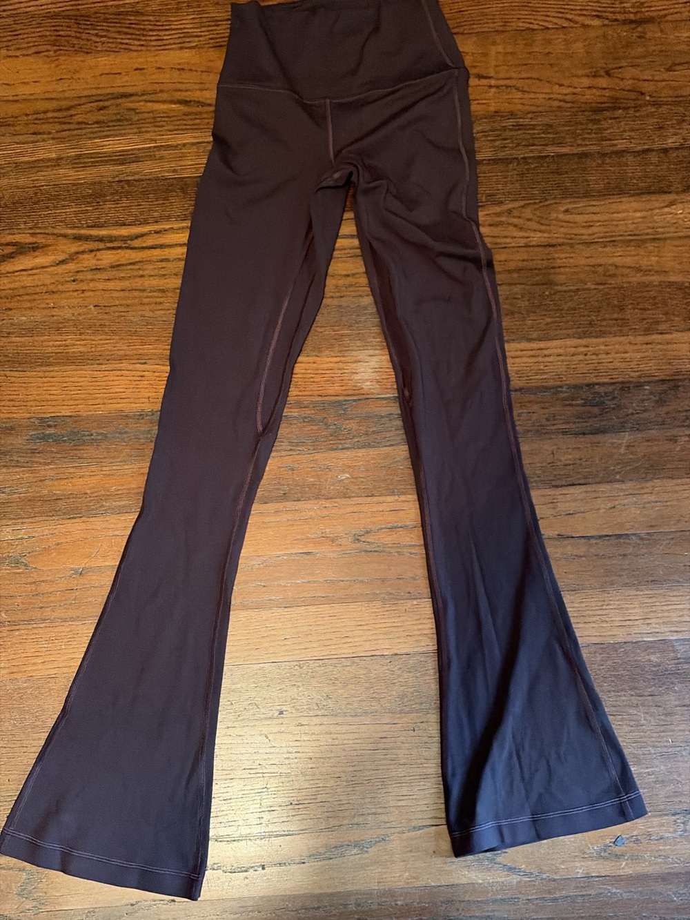 lululemon athletica brown flared leggings